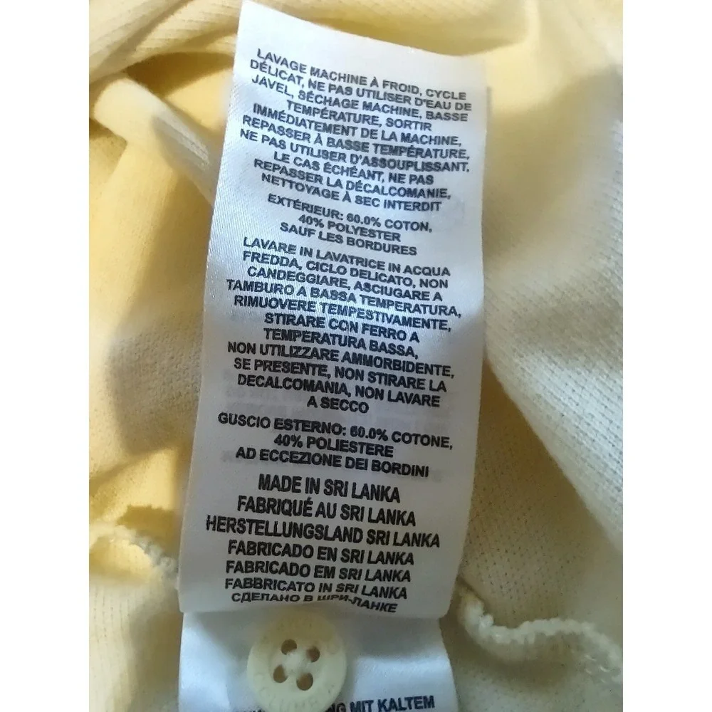 Columbia Polo Shirt Mens Medium Golf Casual Omni-Wick blend 3 button Logo Yellow - Picture 9 of 12